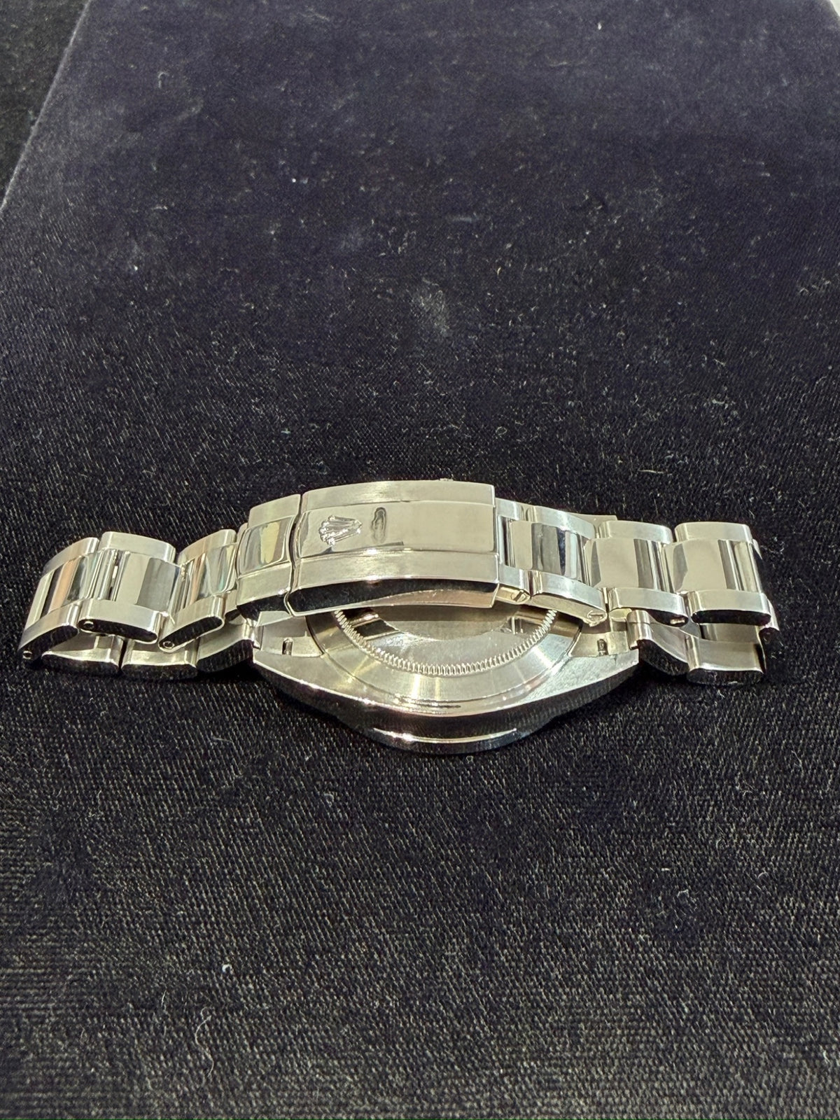 Rolex Datejust 41 Stainless Steel Black Dial Rainbow Bezel Ref 126300 (view 11)