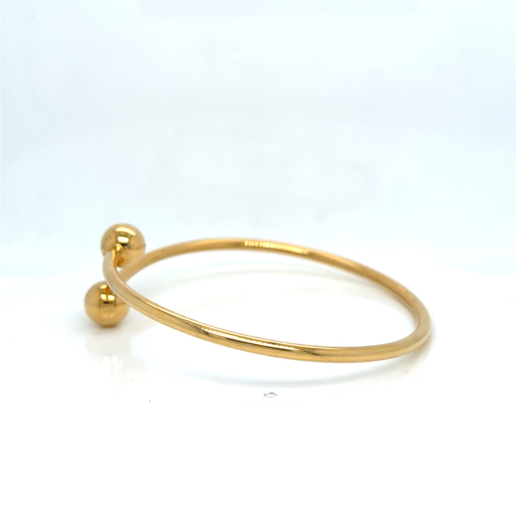 Tiffany & Co. HardWear Ball Bypass Bracelet 18k Yellow Gold 6.75" (view 5)