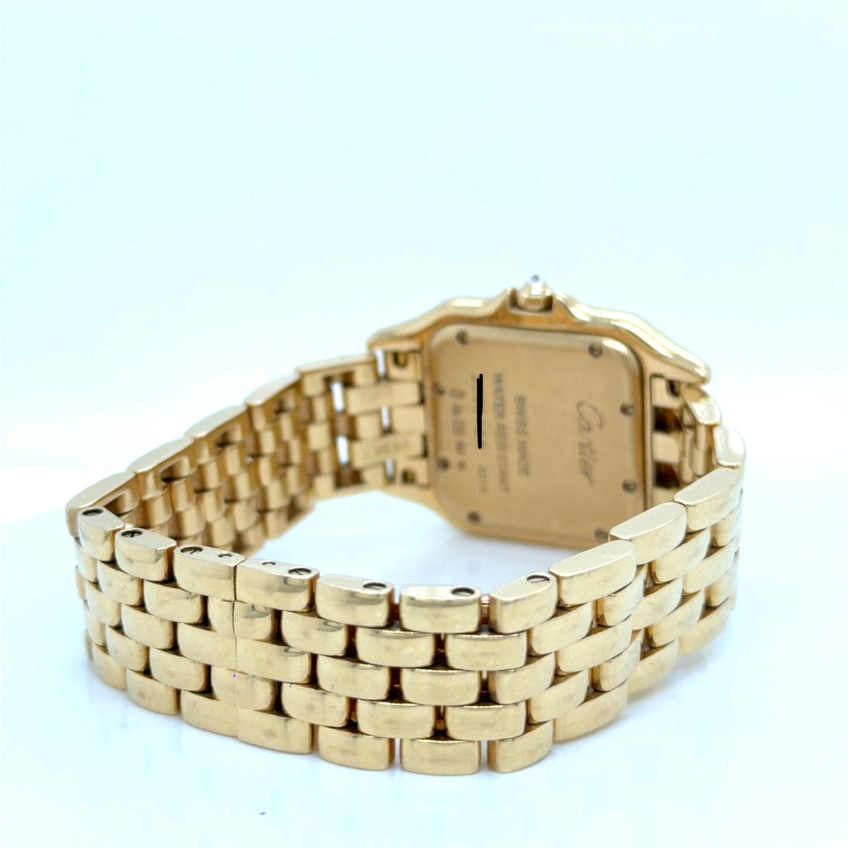 Cartier Panthere 18k Yellow Gold Diamond Bezel Ladies Watch 2021 (view 7)