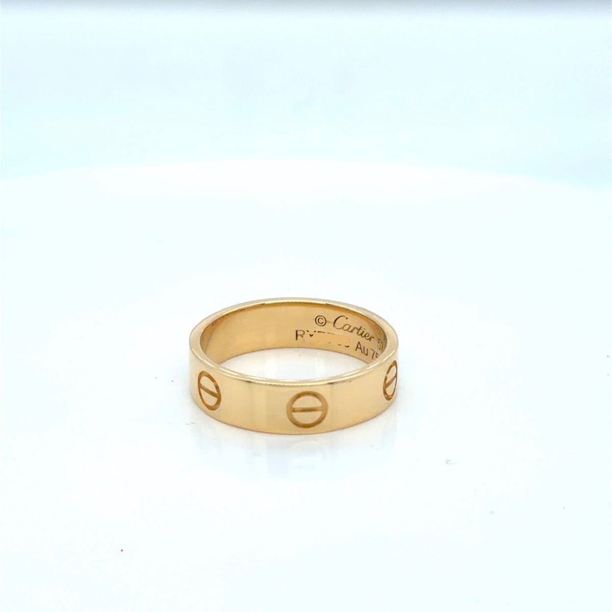 Cartier Love Ring 18K Yellow Gold Size 8 Classic Band (view 4)