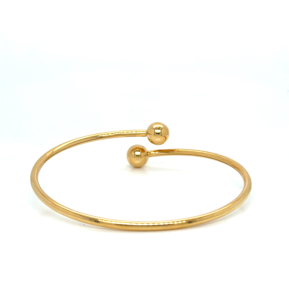 Tiffany & Co. HardWear Ball Bypass Bracelet 18k Yellow Gold 6.75" (view 4)