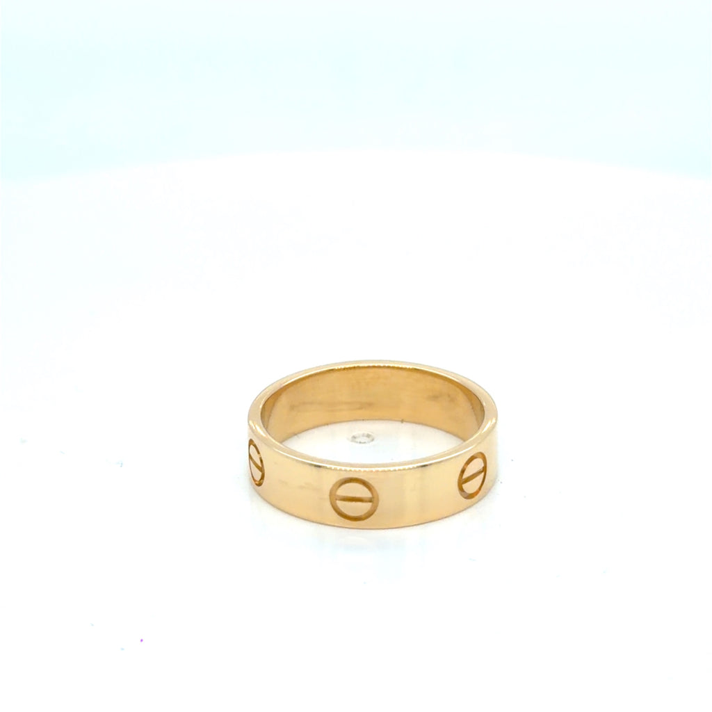 Cartier Love Ring 18K Yellow Gold Size 8 Classic Band (view 7)