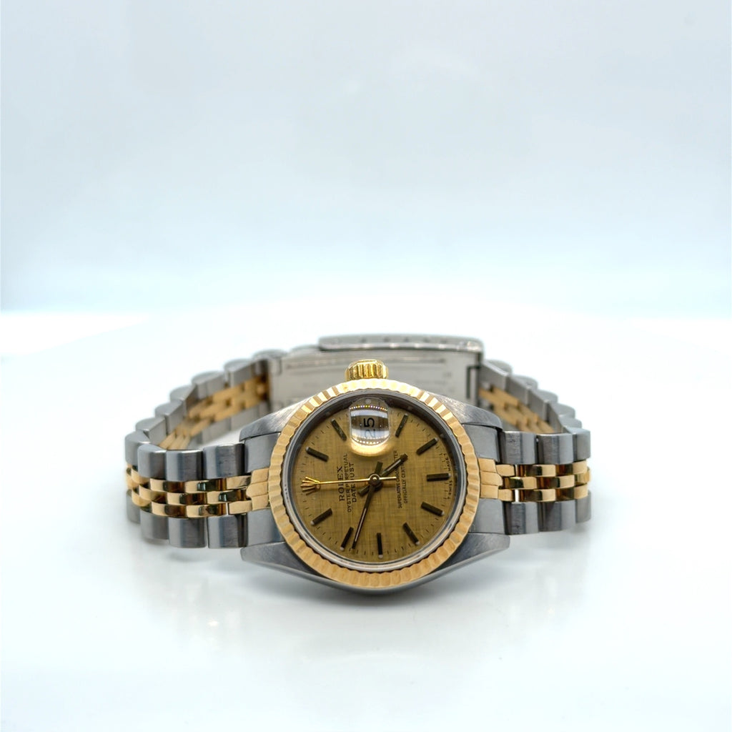Rolex Datejust 26 Two-Tone Steel & 18k Gold Watch Ref. 69173 (view 3)