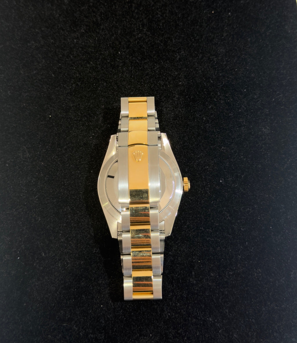 Rolex Sky-Dweller 42mm Two-Tone Steel 18k Gold Champagne Dial 326933 (view 9)