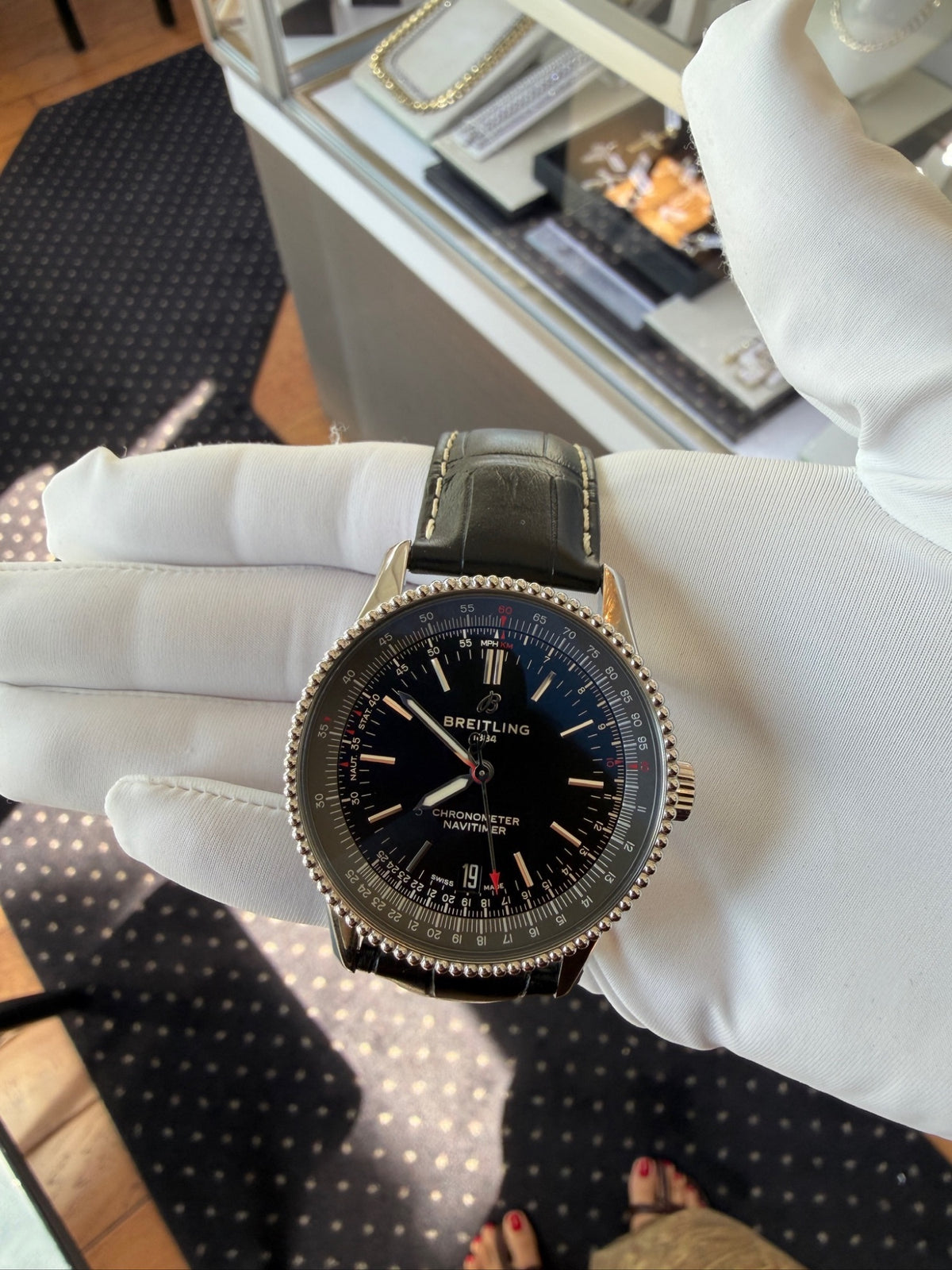 Breitling Navitimer 1 Automatic 38 Steel Black Dial A17325241B1P1 (view 11)
