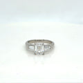 Tiffany & Co. Platinum 1.53ct Emerald Cut Diamond 2.11ctwa Ring Size 6 (view 1)