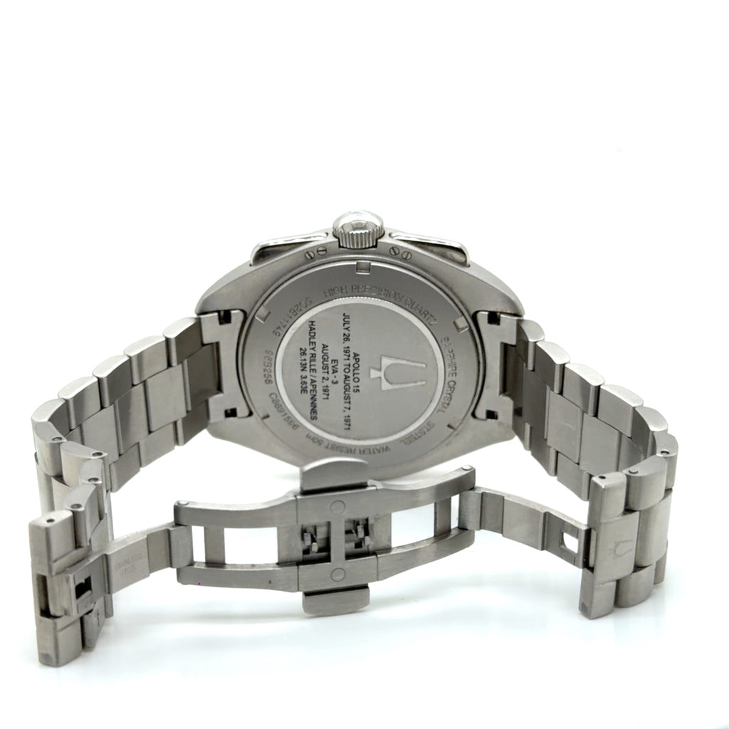 Bulova Lunar Pilot Chronograph 96B258 Stainless Steel 45mm Black Dial (view 7)