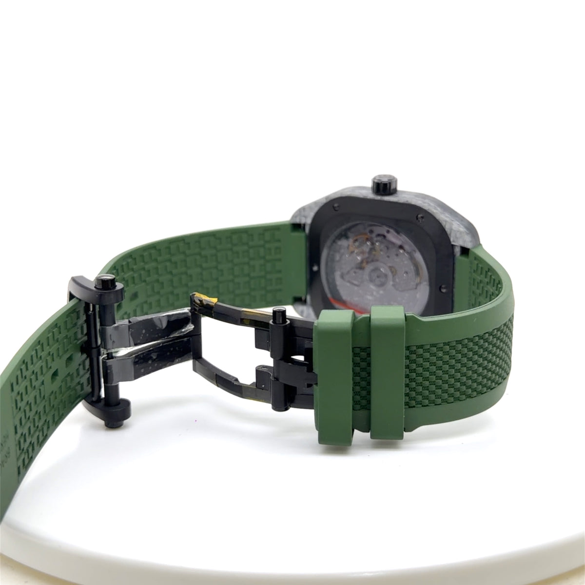 Hermès H08 Watch Steel Green Rubber Strap W402991WW00 39mm Auto (view 10)