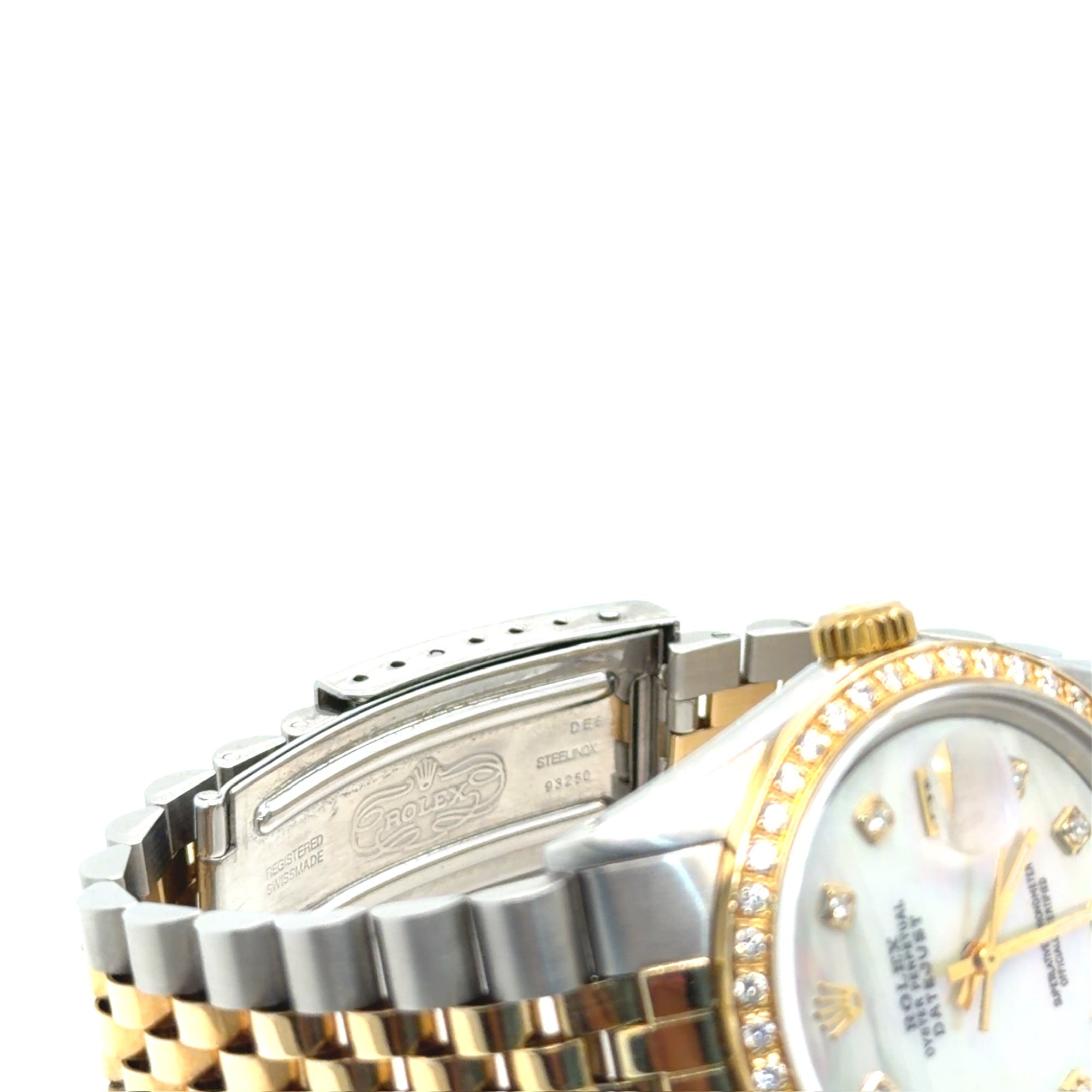 Rolex Datejust 36 Two-Tone Steel & Gold MOP Diamond Dial Ref 16013