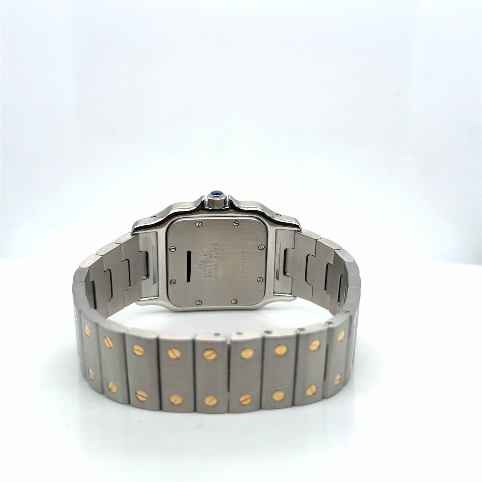 Cartier Santos Galbee Two-Tone Steel 18k Gold Watch Ref. 1566 28mm