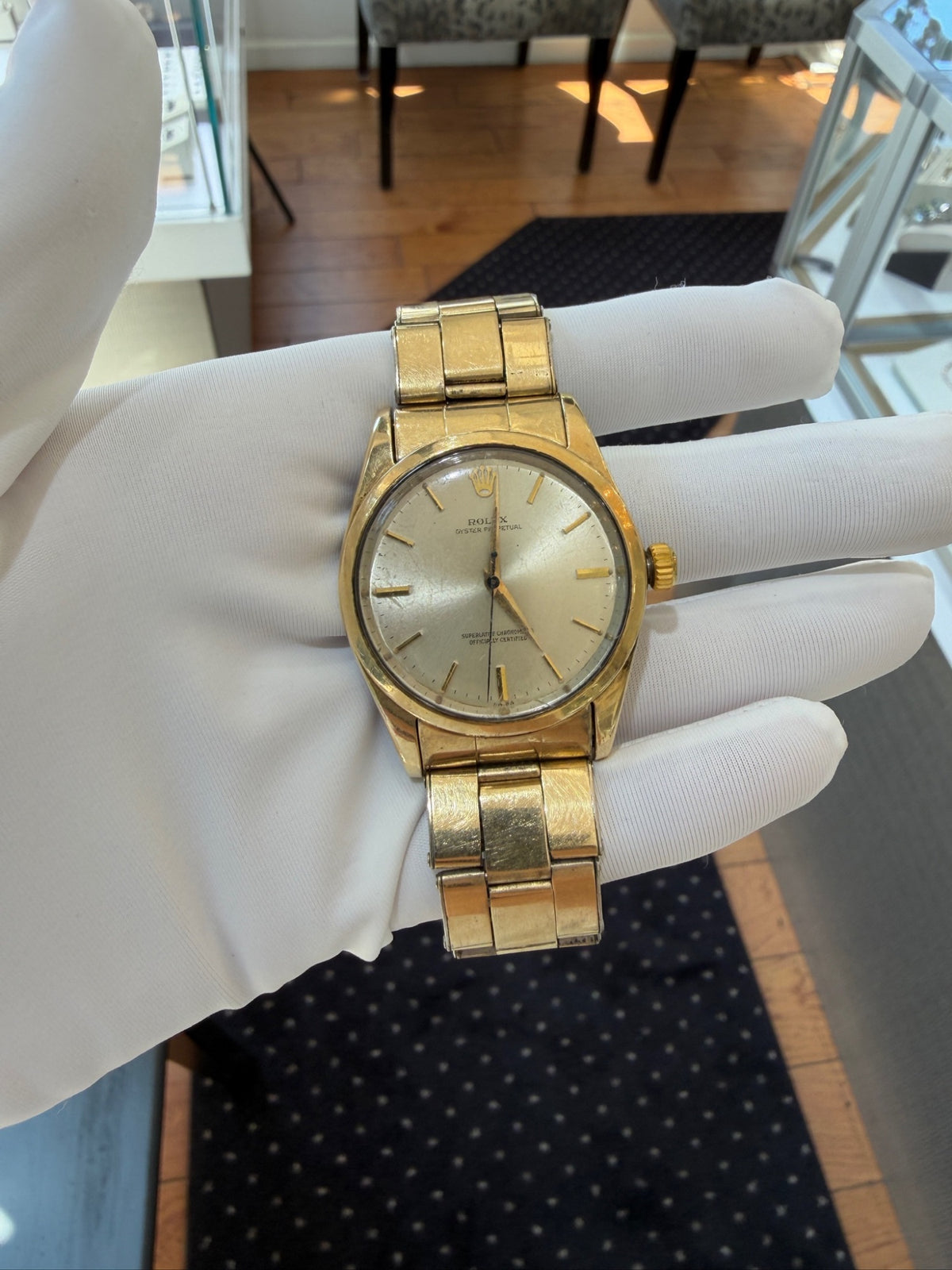 Rolex Oyster Perpetual 34mm Gold Capped Watch Ref. 1014 Automatic (view 12)