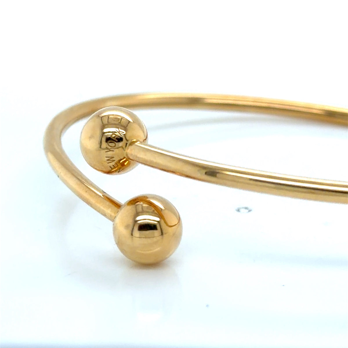 Tiffany & Co. HardWear Ball Bypass Bracelet 18k Yellow Gold 6.75" (view 8)