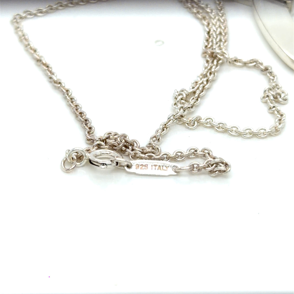 Tiffany & Co. Sterling Silver 1837 Open Square Pendant Necklace 18 in (view 4)