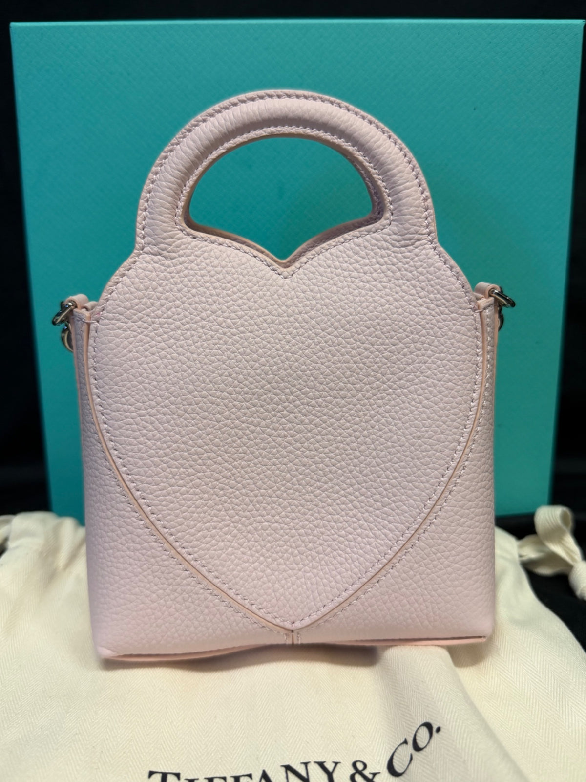 Tiffany & Co. Return to Tiffany Heart Micro Tote Pink Leather Bag (view 5)