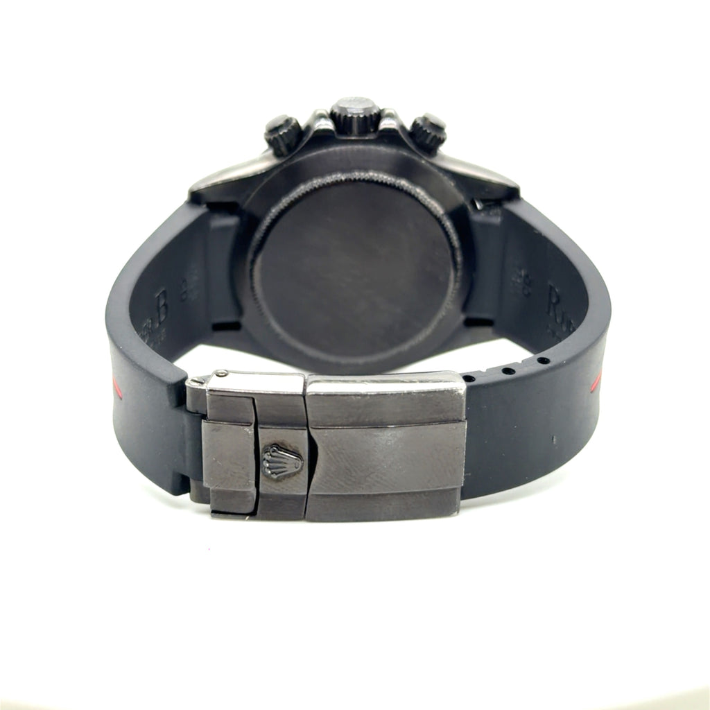 Rolex Cosmograph Daytona 116520 PVD Coated Black Dial Rubber Strap (view 9)