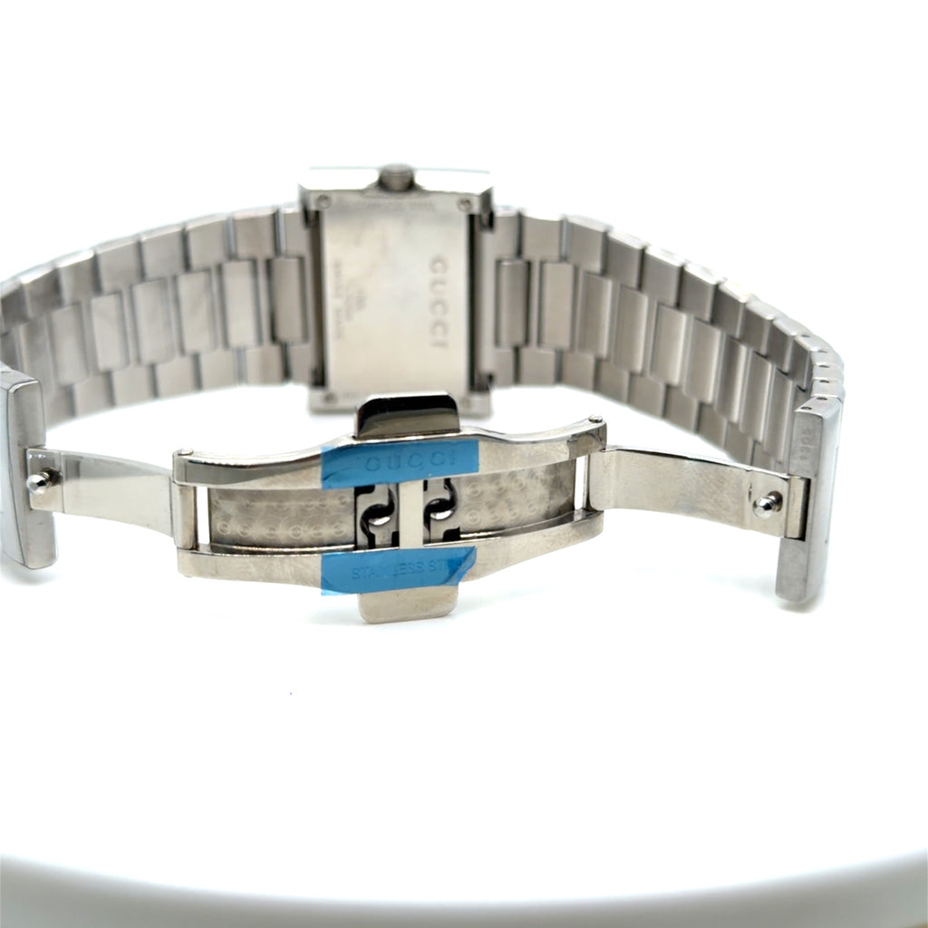 Gucci G-Rectangle 100L Stainless Steel Silver Dial Ladies Watch, Box (view 7)