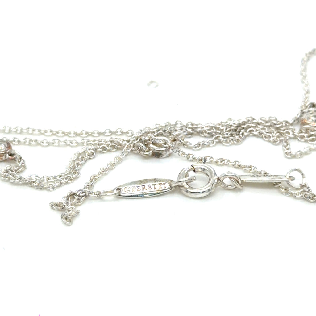 Tiffany & Co. Diamonds by the Yard Sprinkle Necklace Sterling Silver 32" (view 5)
