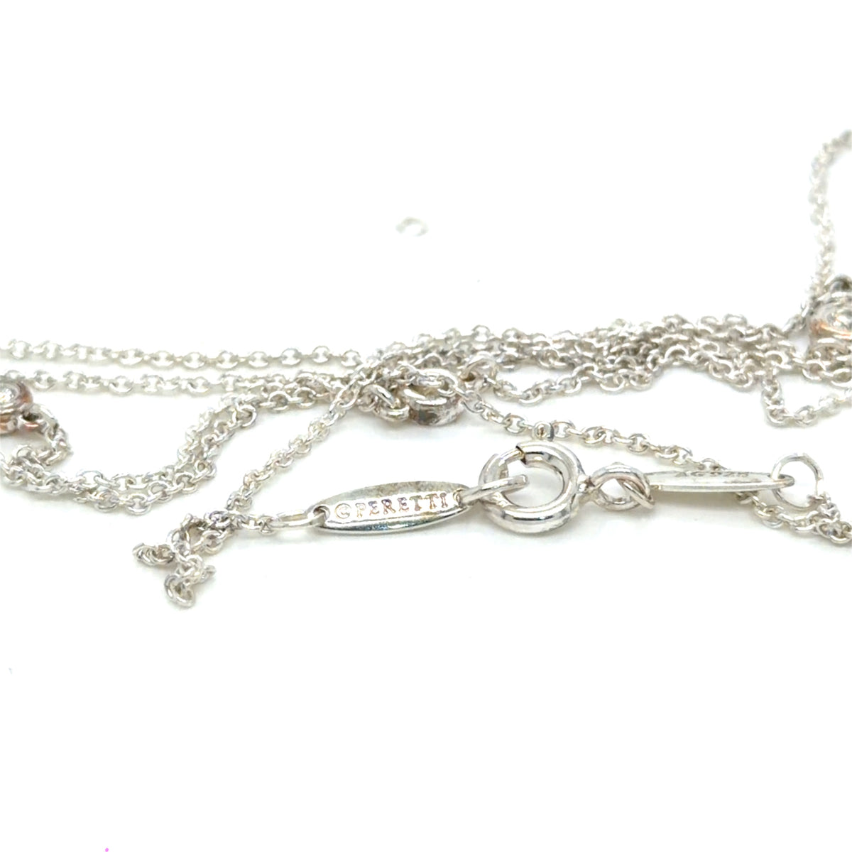 Tiffany & Co. Diamonds by the Yard Sprinkle Necklace Sterling Silver 32" (view 5)