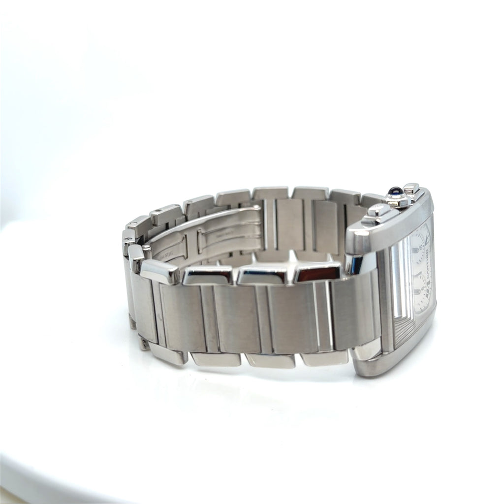 Cartier Tank Francaise Chronograph Steel & White Gold 28mm Ref. 2303 (view 3)
