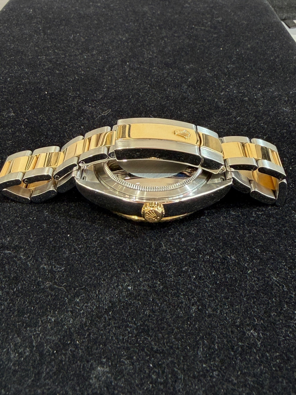 Rolex Sky-Dweller 42mm Two-Tone Steel 18k Gold Champagne Dial 326933 (view 10)