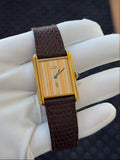 Cartier Must de Cartier Tank Silver Vermeil Trinity Dial Watch SV925 23mm (view 1)