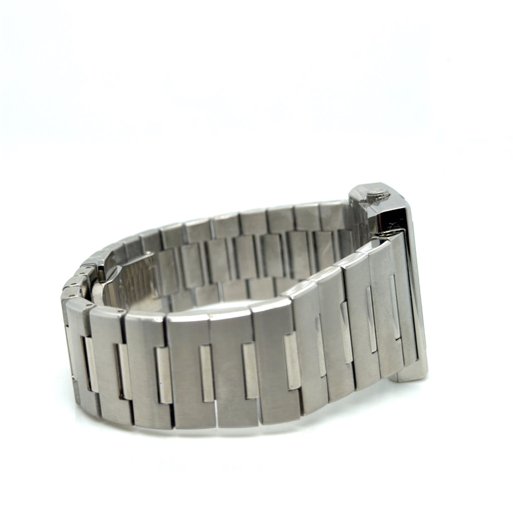 Gucci G-Rectangle 100L Stainless Steel Silver Dial Ladies Watch, Box (view 5)