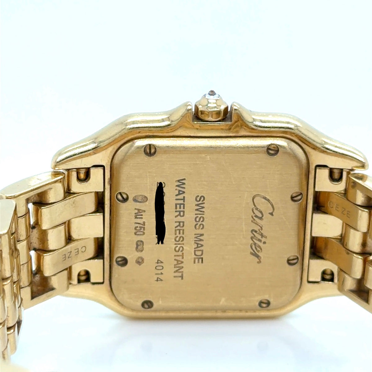 Cartier Panthere 18k Yellow Gold Diamond Bezel Ladies Watch 2021 (view 13)