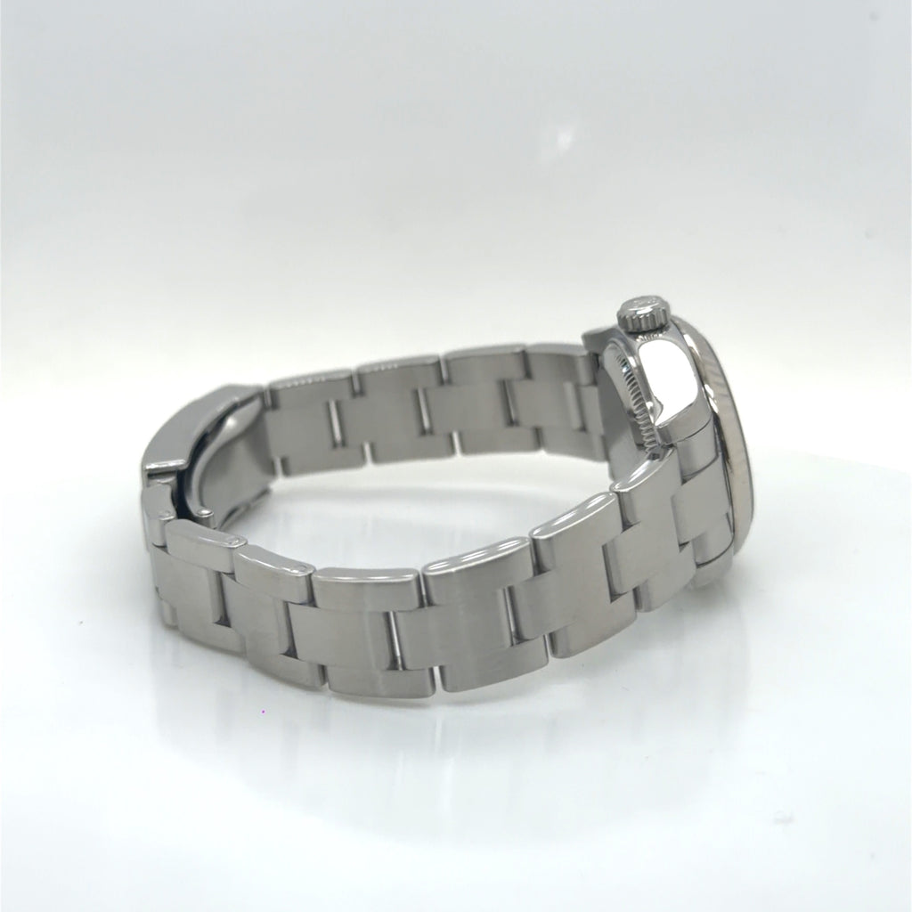 Rolex Oyster Perpetual 26 Ref 176234 Steel & White Gold Silver Dial (view 8)