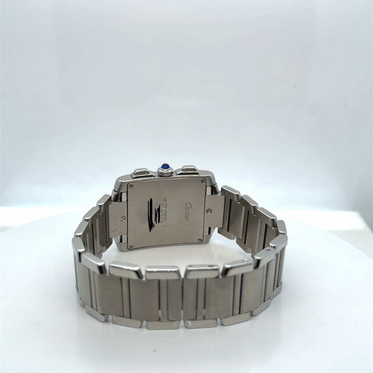 Cartier Tank Francaise Chronograph Steel & White Gold 28mm Ref. 2303 (view 6)