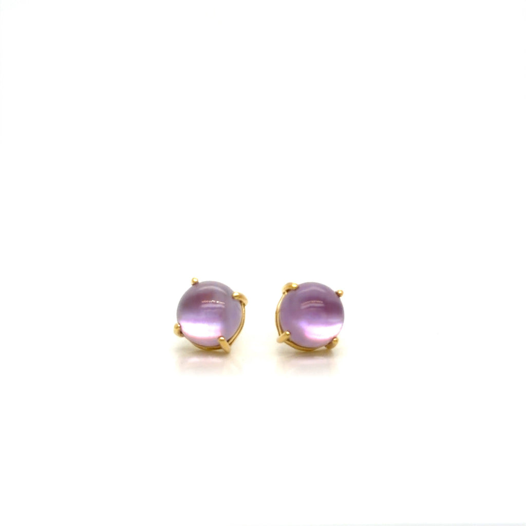 Roberto Coin 18K Yellow Gold Amethyst & Mother of Pearl Stud Earrings (view 1)