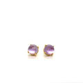 Roberto Coin 18K Yellow Gold Amethyst & Mother of Pearl Stud Earrings (view 1)