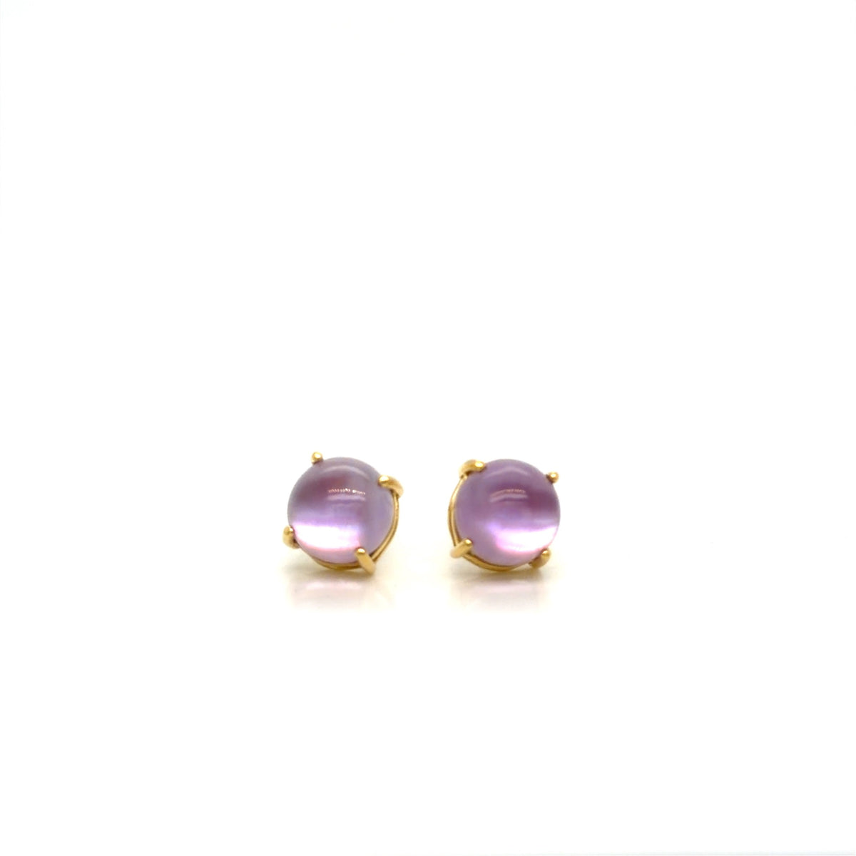 Roberto Coin 18K Yellow Gold Amethyst & Mother of Pearl Stud Earrings (view 1)
