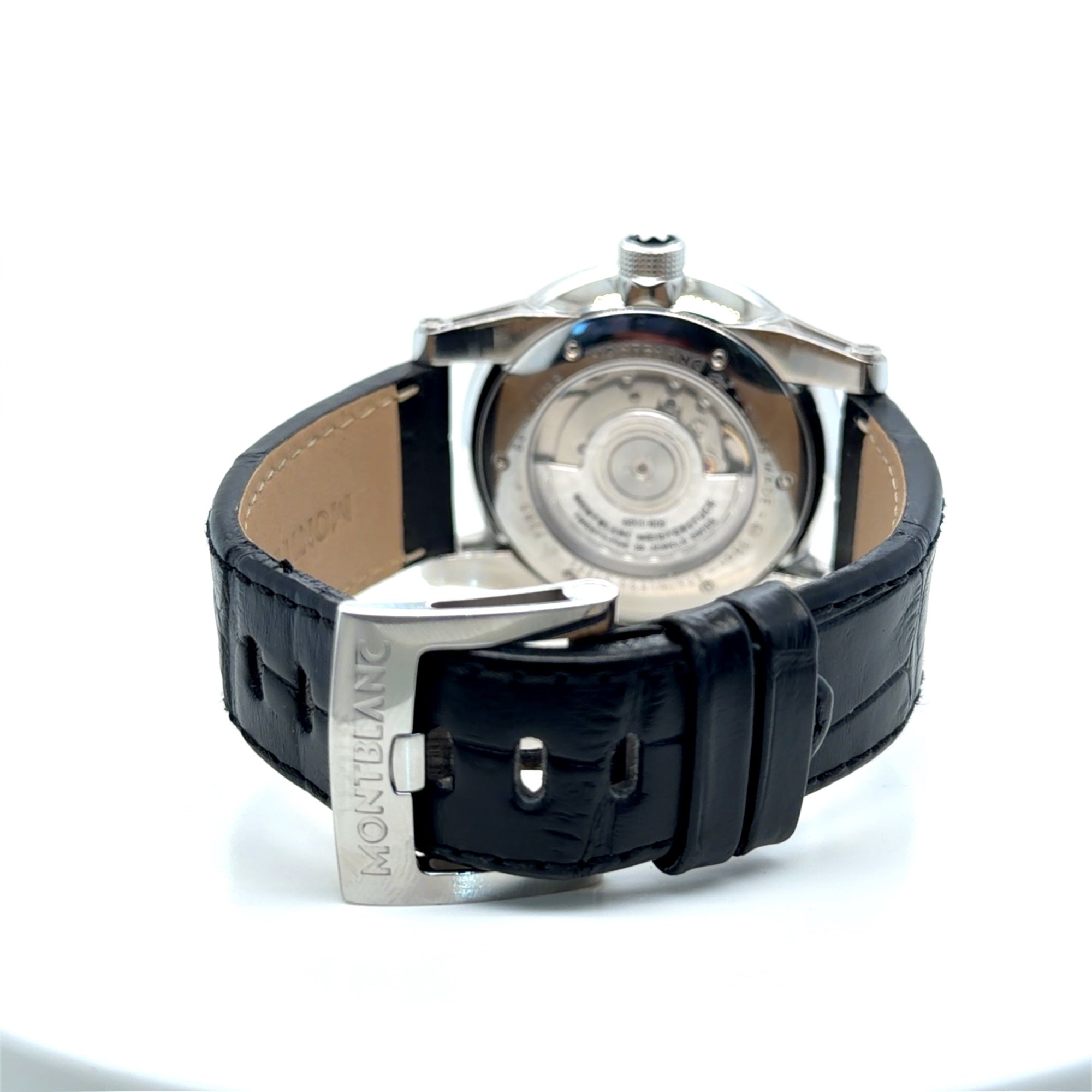 Montblanc Timewalker Automatic Stainless Steel 42mm Black Dial Watch 7285
