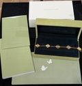 Van Cleef & Arpels Vintage Alhambra 5 Motif Bracelet 18K Yellow Gold