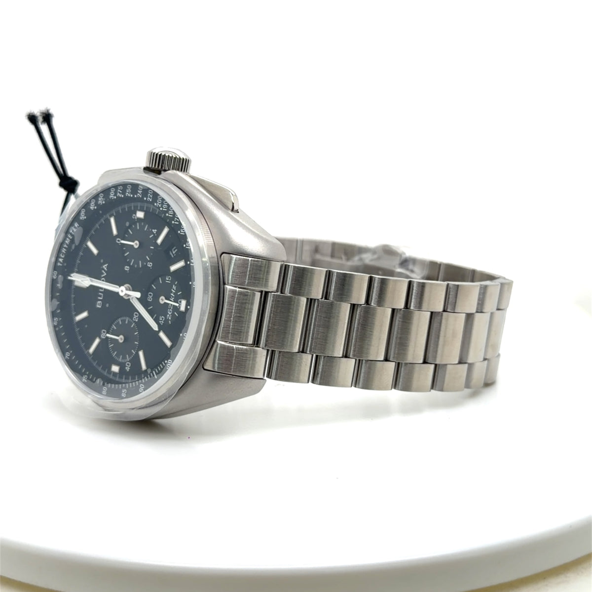 Bulova Lunar Pilot Chronograph 96B258 Steel Black Dial 45mm New (view 7)