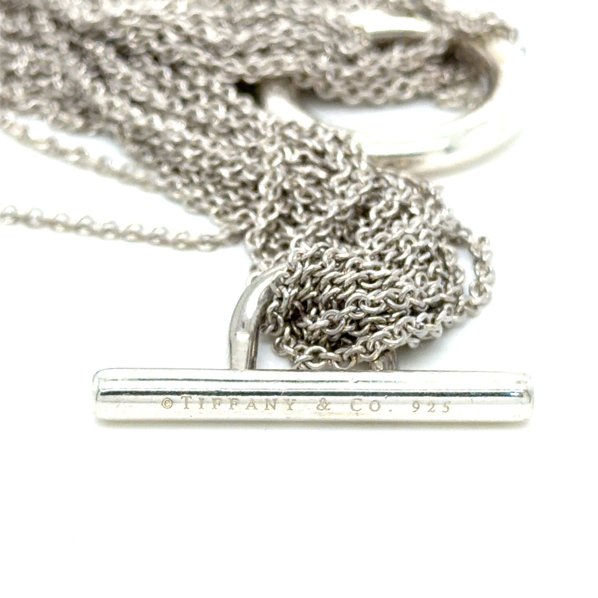 Tiffany & Co. Sterling Silver Multi-Strand Heart Toggle Necklace 16" (view 4)