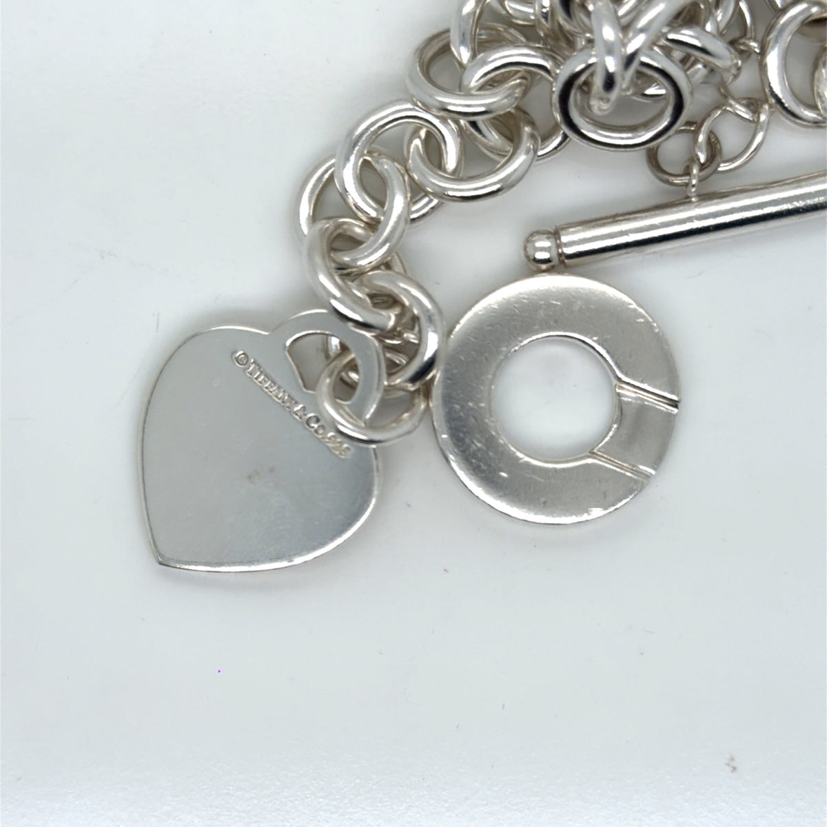 Tiffany & Co. Sterling Silver Return to Tiffany Heart Tag Toggle Necklace 16" (view 3)