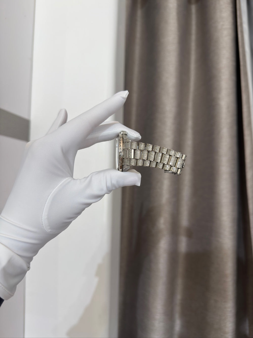 Rolex Datejust 36 Ref. 1600 Steel Aftermarket Diamond Pave Dial & Bezel (view 6)