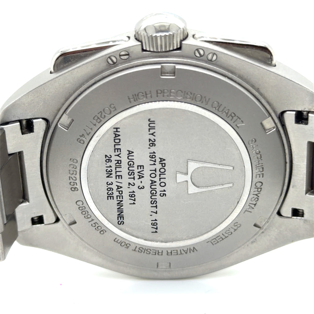 Bulova Lunar Pilot Chronograph 96B258 Stainless Steel 45mm Black Dial (view 10)