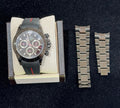 Rolex Cosmograph Daytona 116520 PVD Coated Black Dial Rubber Strap