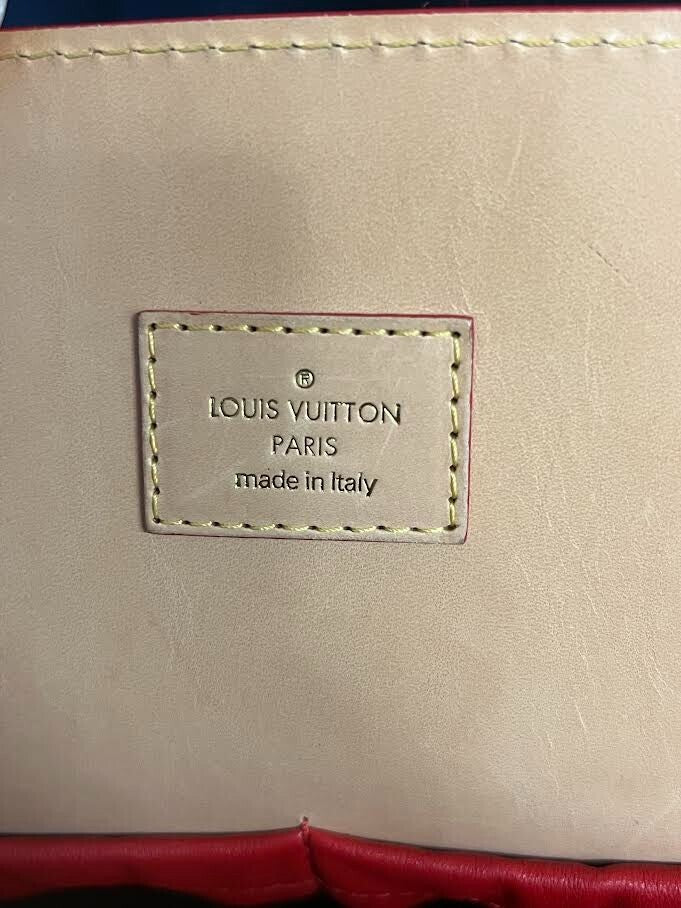 Louis Vuitton x Christian Louboutin Monogram Studded Red Calfhair Top Handle Bag (view 10)
