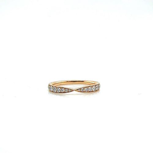 0.23tcw Tiffany & Co. Harmony Band 18k Rose Gold and Diamonds w/ Box — Certified Authentic | San Diego Jewelry Buyers