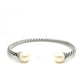 David Yurman Sterling Silver 925 Solari Bracelet with Pearls & Diamonds Size M. — Certified Authentic | San Diego Jewelry Buy