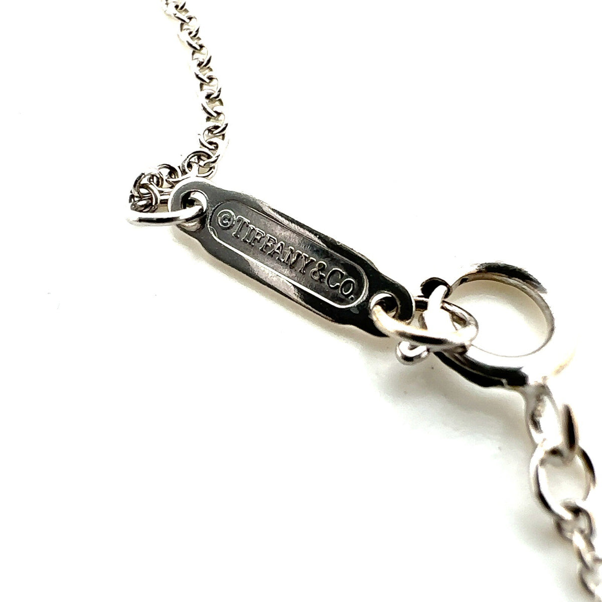 Tiffany & Co. 18k White Gold Diamond Victoria Key Pendant Necklace 16" (view 4)