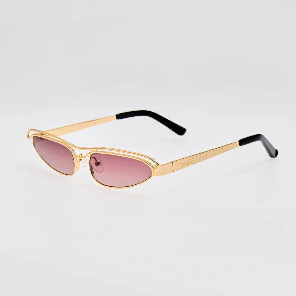 THE ATTICO x LINDA FARROW NORMA SUNGLASSES GOLD/PURPLE ATTICO73C5SUN 56-16-140mm — view 2
