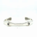 David Yurman Anvil Cuff Bracelet Sterling Silver Black Diamond Size Medium — Certified Authentic | San Diego Jewelry Buyers