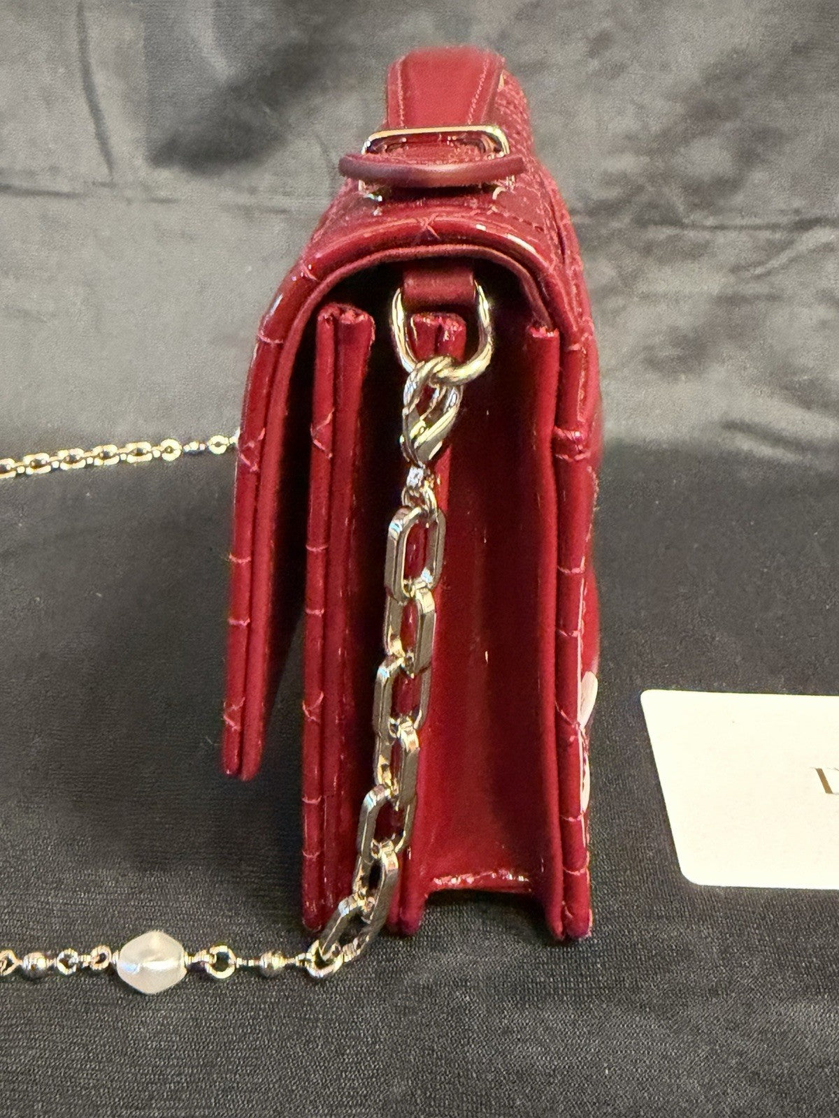 Christian Dior My Dior Mini Bag Cherry Red Patent Cannage Calfskin, Chain Strap — view 2