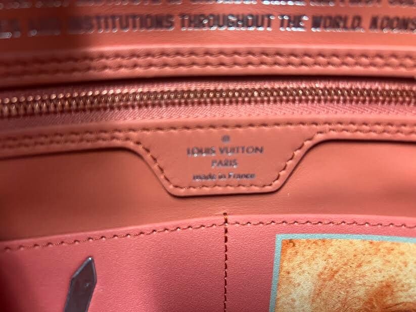 Louis Vuitton Xjeff Koons Masters Collection DA Vinci Neverfull MM Pink Interior (view 13)