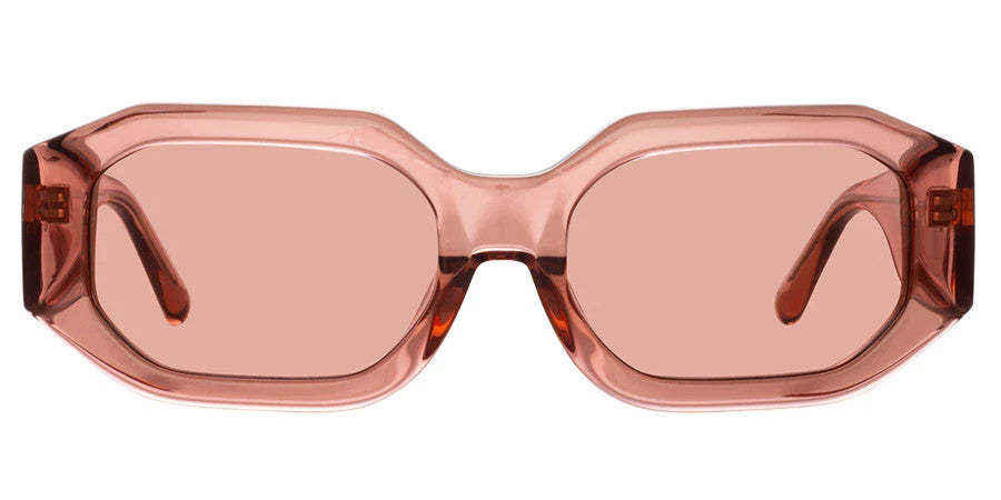The Attico x Linda Farrow Blake Sunglasses Peach ATTICO45C6SUN 56-19-140mm (view 1)