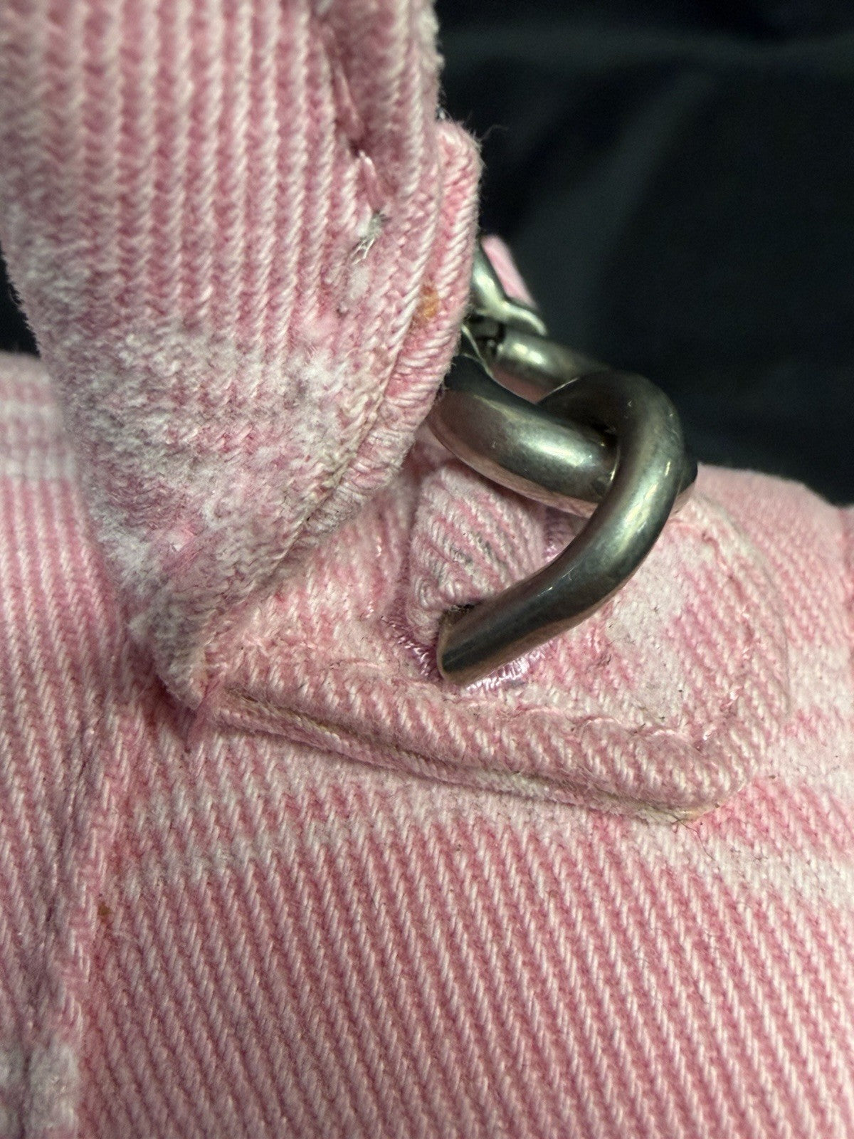 Balenciaga Hourglass Small Handbag BB Monogram Denim Pink Removable Strap (view 14)